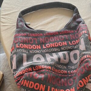 Robin Ruth Black and Red London Hobo Bag